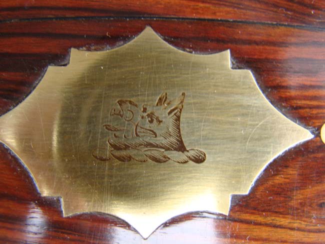 A lovely brass inlaid Antique Regency period Kingwood Dressing box circa 1820 — image 4
